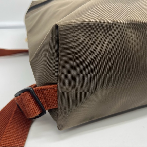LONGCHAMP Le Pliage Original Ebony Khaki Brown Polyamide Sac À Dos Backpack - Picture 12 of 17